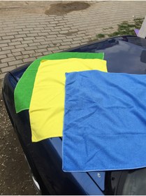 Resim BLUENEON 50x70 Cm Büyük Boy Genel Amaçlı Oto Temizlik Bezi 3 Adet 
