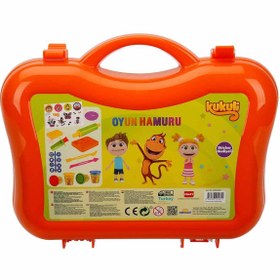 Resim Kukuli Çantalı Oyun Hamuru Seti 200 g 20 Parça - Turuncu - Turuncu / Standart 