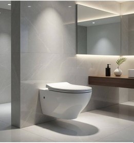 Resim Ideal Standard - Stream Plus Rimless Asma Klozet + Yavaş Kapanan Kapak Outlet - Z273901tk- Diğer 