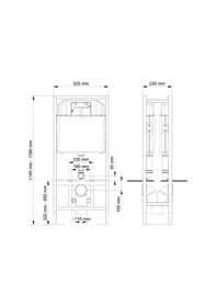 Resim Visam Slim 80 - Sırtsırta Montaj Gömme Rezervuar Seti Mavi 