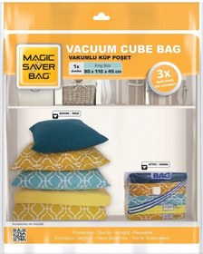 Resim Magic Saver Bag 2'Li Jumbo Küp Vakumlu Poşet 
