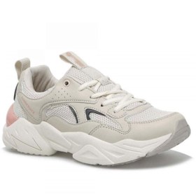 Resim Lumberjack Dakota Kadın Bej Rengi Günlük Yüksek Taban Sneaker Spor Ayakkabı 