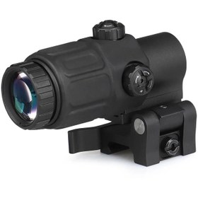 Resim Magnifier 5x Yakınlaştırmalı Dürbün - 22mm Ray Uyumlu, Katlanır Yaylı Ayaklı 