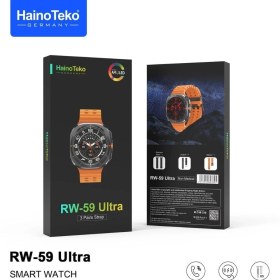Resim Teknowear Haino Teko Yeni Rw 59 Watch Ultra Amoled Ekran 3 Kordon Akıllı Saat 