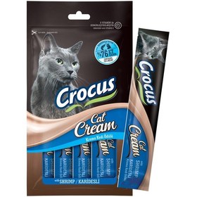 Resim Crocus Karidesli Krema Kedi Ödülü 4x15gr 