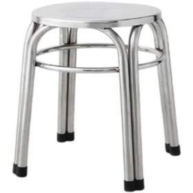 Resim Metal Tabure Paslanmaz Çelik Rahat Oturma Kaymaz Endüstriyel İstiflenebilir 