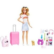 Resim Barbie Seyahatte Bebeği ve Aksesuarları HJY18 