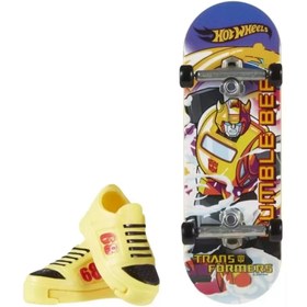 Resim Hot Wheels Skate Temalı Parmak Kaykay ve Ayakkabı Paketleri HVK38 - 5+ Yaş 