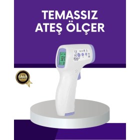 Resim Temassız Ateş Ölçer Dijital Kızılötesi Termometre Hızlı Ölçüm 