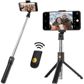 Resim 10numara Kumandalı Kablosuz Bluetooth Selfie Çubuğu Yeni Model Youtuber Uzaktan Fotoğraf Video Çekim 