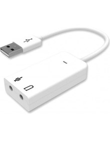 Resim Concord C-849 USB Ses Kartı – Tak Çalıştır, 7.1 Kanal, Stüdyo Kalitesinde Ses ve Düşük Gecikme ile Oyun ve Müzik İçin 