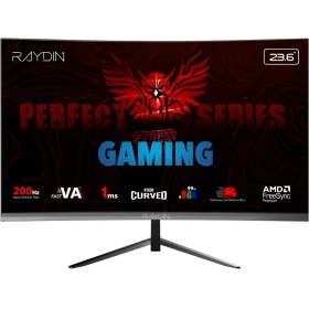 Resim Ronanna Raydın MM24RFA-200HZ, 23.6&amp;quot;, 1ms, 200Hz, Full Hd, Hdmı, Dp, Hoparlör, Va Led, R1650 Curved, Frameless, Freesync Gaming Monitör 
