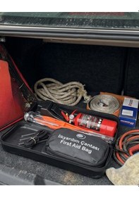 Resim Trafik Seti Acil Durum Araç Güvenlik Kiti Yangın Tüpü Semeglbl - 54 Ve Reflektörlü 