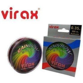 Resim Virax Rainbow 300m Multicolor Monofilament Misina 0.25mm 