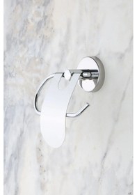 Resim MultiStore 5li Banyo Aksesuar Seti Halka Havluluk/Tuvalet Kağıtlığı/Askılık/Sabunluk/Diş Fırçalık Gri 