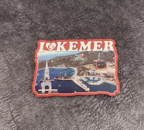 Resim Magnet Antalya Görseli Türk Bayraklı Turistik Buzdolabı Süsü Manyetik 