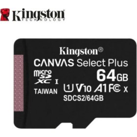 Resim Kingston 64GB MicroSDXC Canvas Select Plus Hafıza Kartı 100MB/s Hız ve Uyumlu Kullanım 