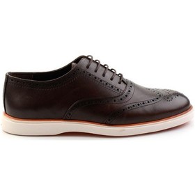 Resim Bambi Kahve Leather Erkek Oxford Ayakkabı E01054182741 Kahve 