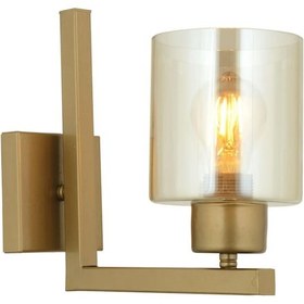 Resim Tasse Eskitme Boyalı Duvar Lambası Yatak Odası-Yatak Başı-Banyo İçin Bal Camlı Modern Aplik Bal 