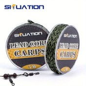 Resim SITUATION 1 adet 5M Kurşun Nüveli Karp Balıkçılık Hattı - 12 Çubuklu, Yeşil Siyah ve Sarı Tasarım, 11.34-27.22KG, Helikopter Batıcılar için İdeal, Tüm Amaçlı Balıkçılık Hattı | Dekoratif Balıkçılık Hattı | Polietilen Hattı, Balıkçılık Ekipmanı 