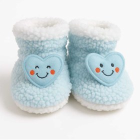 Resim erteks Bebek Panduf Mavi Kalp 