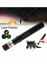 Resim DİBA AVM Şarjlı Güçlü Yeşil Laser Metal Kasa Anahtar Emniyetli Yeşil Pointer Yüksek Güçlü Işaretçisi 