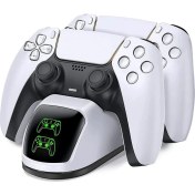 Resim Ps5 Dualsense Göstergeli Hızlı Sarj Istasyonu Ps5 Charging Dock 2`li Istasyon 