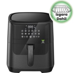 Resim 7 Litre Akıllı Yağsız Fritöz, Siyah, Sağlıklı Pişirme Keyfi 