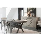 Resim Geyik Mobilya Dekoratif Yemek Masası Modelleri Ahşap 