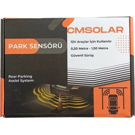 Resim Cmsolar Park Sensörü 18MM Beyaz Ses Ikazlı (Buzerli) 