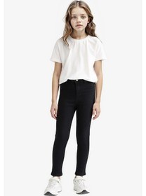 Resim Defacto Okula Dönüş Skinny Fit Siyah Kız Çocuk Jean Pantolon E5875a8/bk27 Siyah 