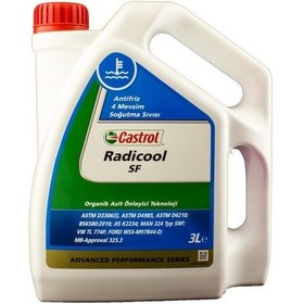 Resim Castrol Radicool Sf Kırmızı Antifriz 3 L 