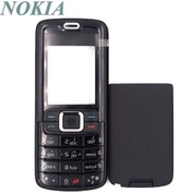 Resim Nokia 3110C Kapak Siyah - Ön Kapak Arka Kapak Tuş Takımı 