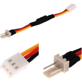 Resim Alkatronik-3 Pin Fan Kablosu Hız Yavaşlatıcı Dirençli 10Cm Bilgisayar Cpu 