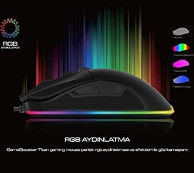 Resim ShadesU GameBooster, M626 "Titan",RGB Aydınlatmalı Profesyonel Oyuncu Mouse 