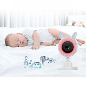 Resim Gece Görüşlü Bebek Kamerası Beslenme Hatırlatma- Ağlama Algılama- Ninni- Sıcaklık Sensörü Telsiz Set 