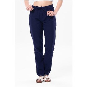 Resim Eliş Şile Bezi Şile Bezi Çift Cepli Unisex Yazlık Pantolon Mor Mor-mor Mor 