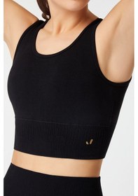 Resim Jerf Luz Sıkılaştırıcı & Kaplı Spor Sütyeni Siyah 