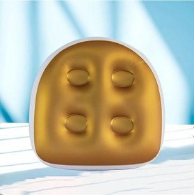 Resim Elmpaly Golden Yetişkin Spa Şişme Koltuk Masaj Yastığı Emme Kupalı Kalça Ve Sıra Masajı Altın 