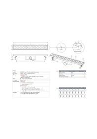 Resim Paslanmaz Duş Kanalı / Izgarası Paslanmaz Çerçeveli 60 cm 