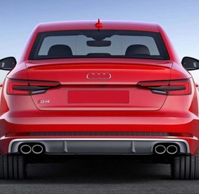 Resim Audi A4 2016-2019 Uyumlu S4 Difüzör ve Egzoz Seti 