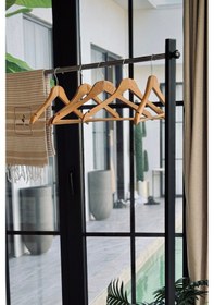 Resim Tekerli Portatif Elbise Askısı 150x50x158 Siyah 