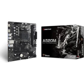 Resim Biostar A520MT Ddr4 4000MHZ Am4 S+V+Gl Ddr4 Micro Atx Anakart 
