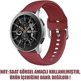 Resim Microsonic Huawei Honor Magic Watch 2 42mm Silikon Kordon Kırmızı 