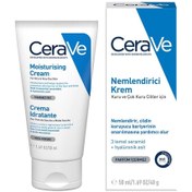 Resim CeraVe Nemlendirici Krem 50 ml (Kuru ve Çok Kuru Ciltler) 