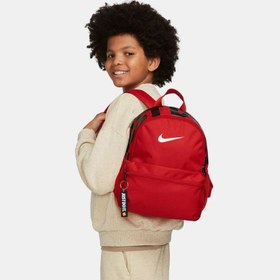 Resim Nike Brasilia Çocuk Kırmızı Sırt Çantası (DR6091-657) 