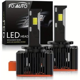 Resim Cloudstore Toauto 2 Adet D3s D1s D8s Led Far 40000lm Canbus Tak Çalıştır Csp Cıp Araba Ampulü 