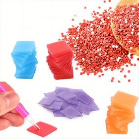 Resim 10 Adet Silikon Elmas Boya Kiti, DIY Sanat Eseri, Hafta Sonu Yapıştırıcı, Mozaik Elmas Süslemeleri, Elmas Boya Aletleri ve Aksesuar Seti 