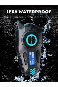 Resim K09 İntercom Bluetooth Motosiklet Kask Kulaklığı İntercom Kulaklık 