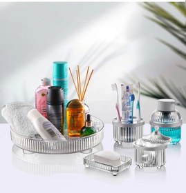 Resim 5 Parça Banyo Seti Beyaz Çok Renkli 